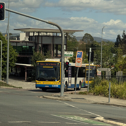 The Langlands Park busway entrance
