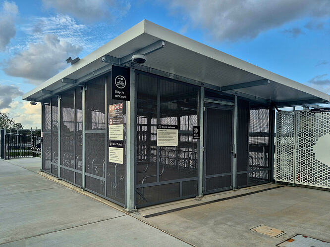 Bicycle Enclosure at Pimpama Station