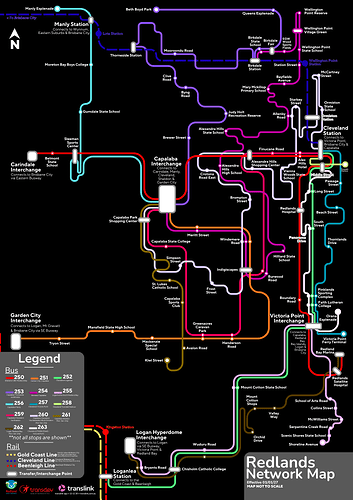 Redlands New Network Map