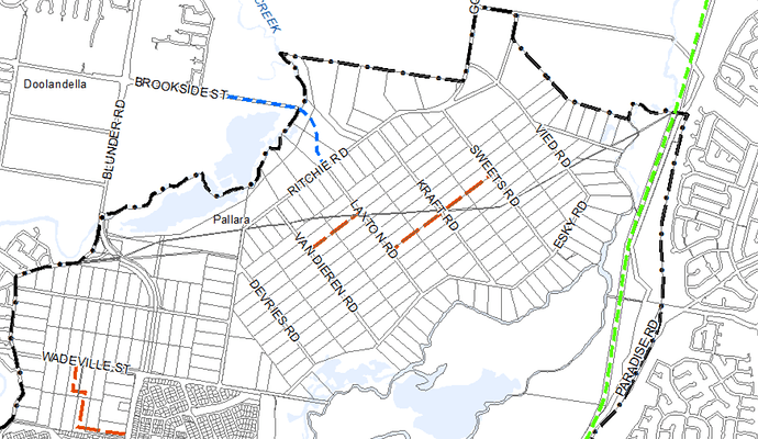 BCC Lower Oxley Creek South Neighbourhood Plan map