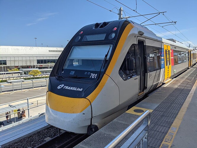 (Image: Queensland Rail NGR Train at Brisbane Domestic Station)