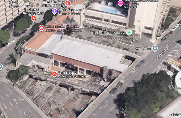 Open End of Central Station - Google Maps Screenshot
