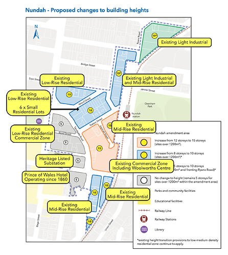 Annotated Nundah Proposed Building Heights
