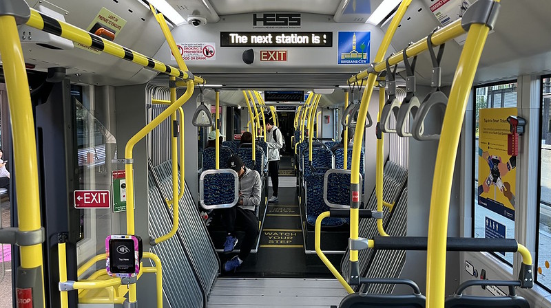 Brisbane Metro interior of vehicle